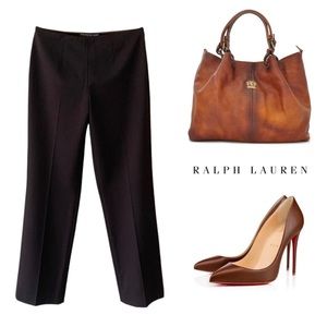 RALPH LAUREN BROWN DRESS PANTS TROUSERS SZ 8